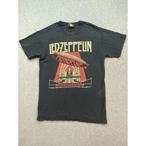 Led‎ Zeppelin "Mothership"  2007 Black TShirt Size S Distressed